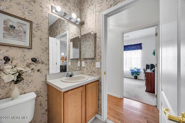 Bathroom, Interior, Wood Texture Flooring