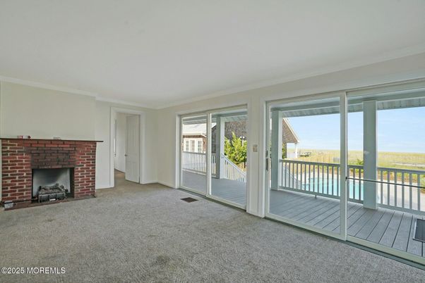 Empty room, Fireplace, Interior