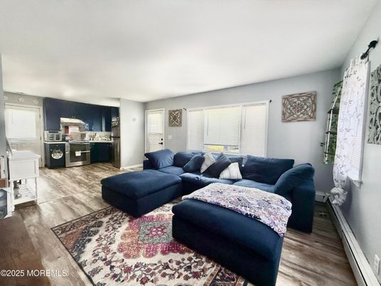 Interior, Kitchen, Living room, Wood Texture Flooring