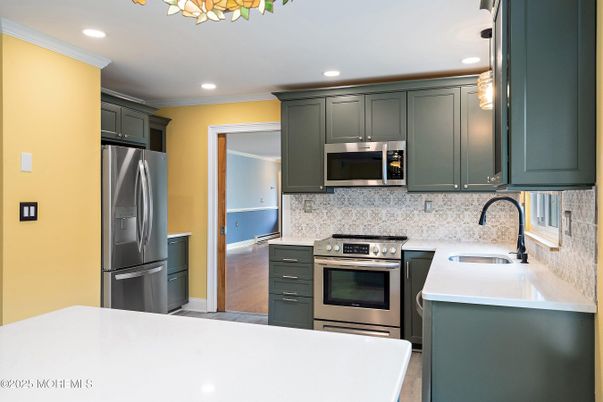 Interior, Kitchen, Recessed Lighting, Stainless Steel Appliances
