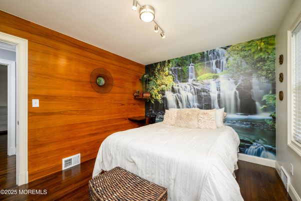 Bedroom, Interior, Wood Texture Flooring, Wooden Walls