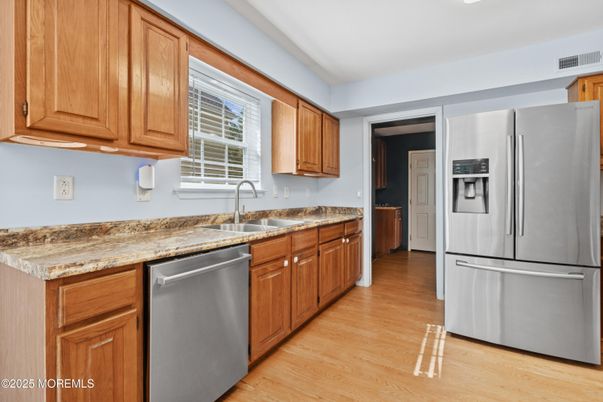 Interior, Kitchen, Wood Texture Flooring