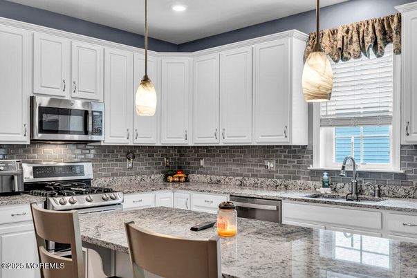 Interior, Kitchen, Pendant Lights, Recessed Lighting, Stainless Steel Appliances
