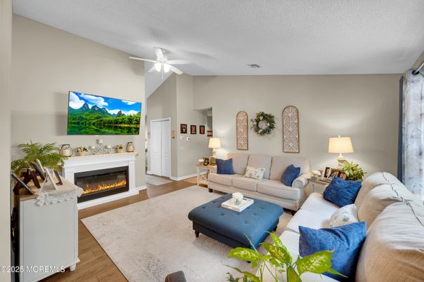 Fireplace, Interior, Living room, Wood Texture Flooring