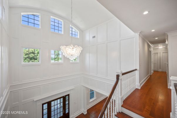 Chandelier, Interior, Recessed Lighting, Wood Texture Flooring
