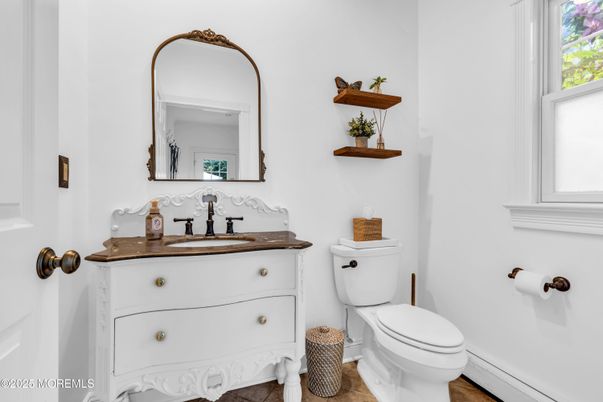 Bathroom, Interior, Wood Texture Flooring
