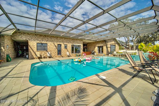 Glass Ceilings, Interior, Pool, Stone Walls, Sun Room