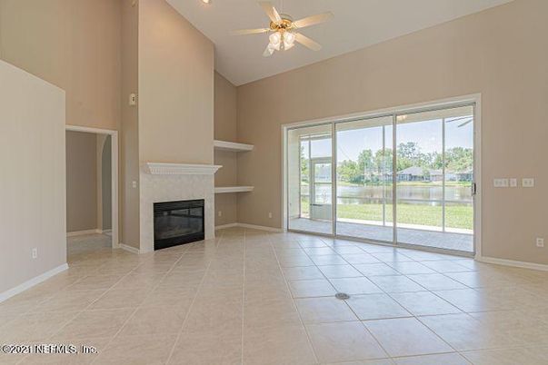 Empty room, Fireplace, Interior, Recessed Lighting