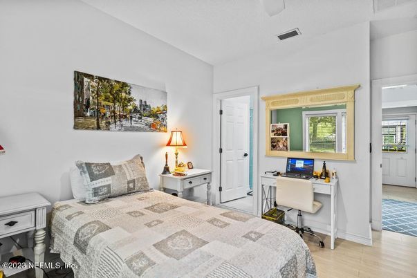 Bedroom, Home Office, Interior, Wood Texture Flooring