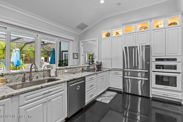 Interior, Kitchen, Recessed Lighting, Stainless Steel Appliances