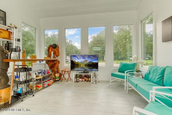 Interior, Sun Room, Wood Texture Flooring