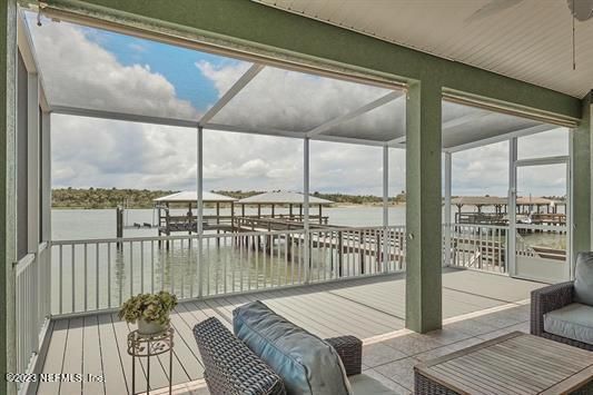 Glass Ceilings, Interior, Sun Room, Water, Wood Texture Flooring