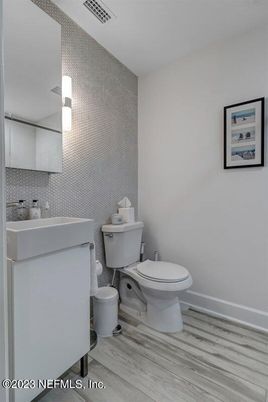 Bathroom, Interior, Wood Texture Flooring