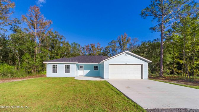 Attached, Backyard, Detached Garage, Exterior, Facade, Ranch