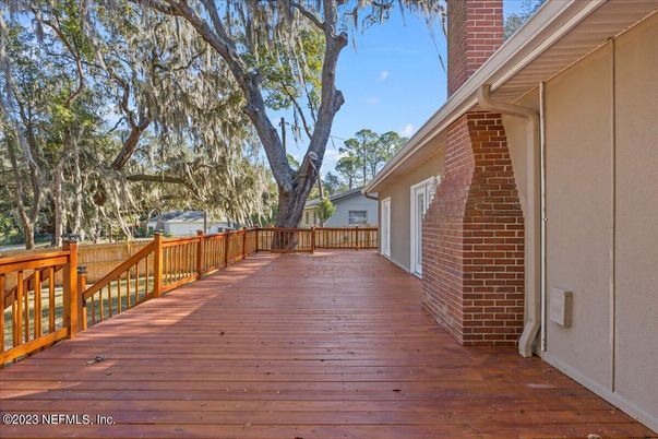 Exterior, Wood Texture Flooring