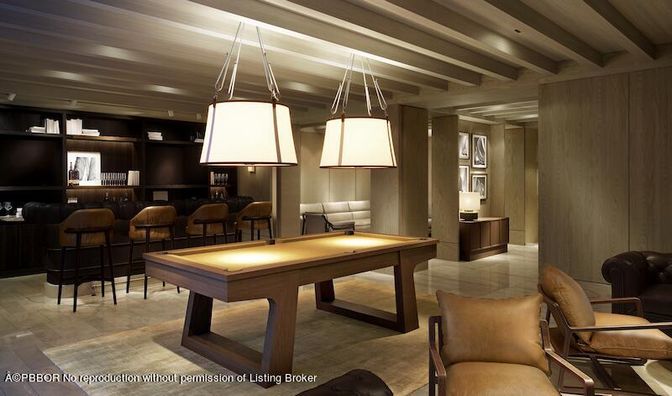 Billiard Table, Game Room, Interior, Pendant Lights