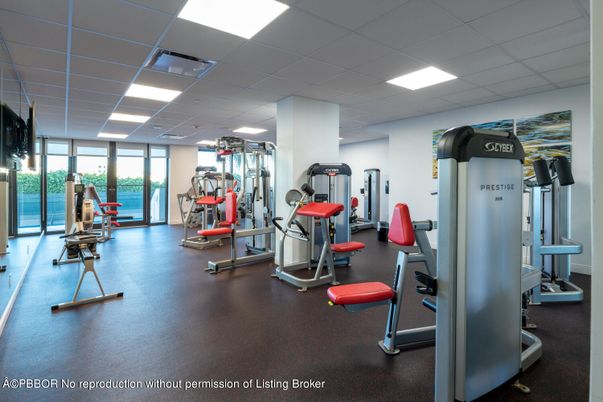 Fitness Equipment, Gym, Interior, Recessed Lighting