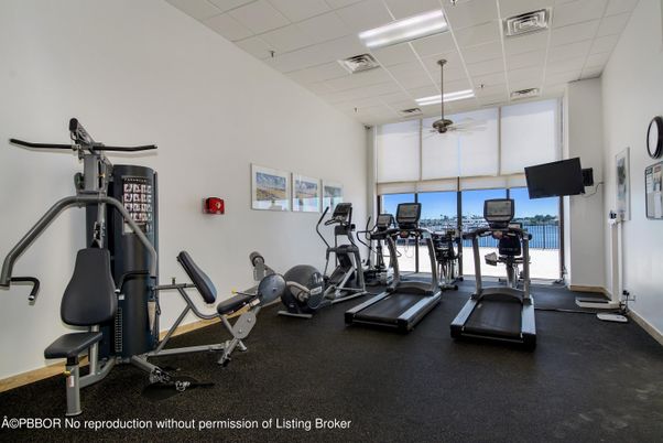 Fitness Equipment, Interior, Recessed Lighting