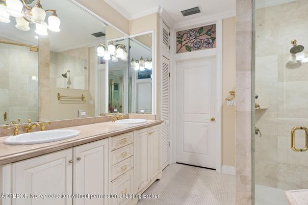 Bathroom, Dual Sink Vanities, Glass Shower, Interior