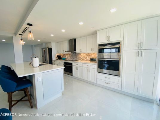 Interior, Kitchen, Pendant Lights, Recessed Lighting, Stainless Steel Appliances