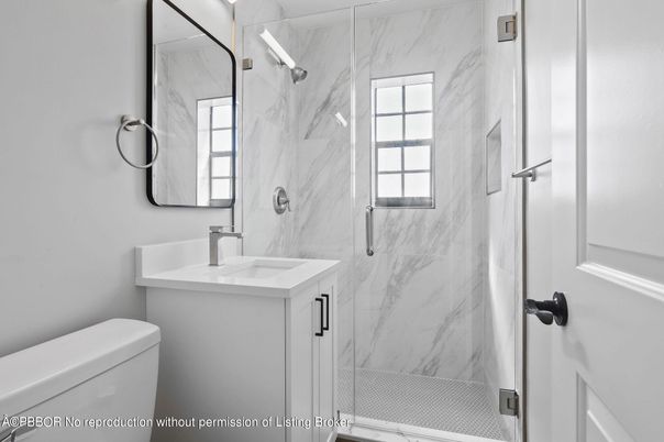 Bathroom, Glass Shower, Interior, Marble Walls