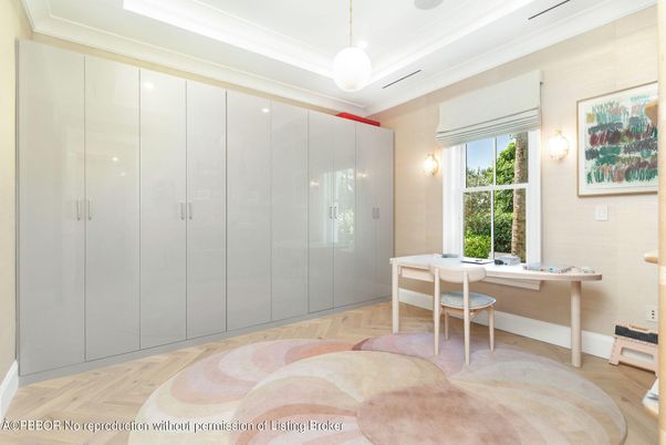 Home Office, Interior, Pendant Lights, Wood Texture Flooring