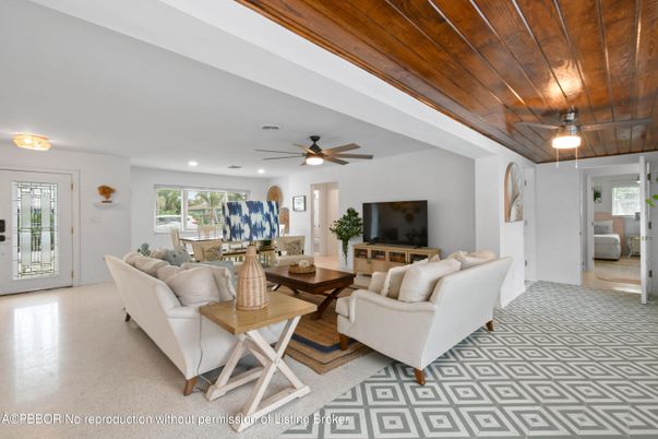 Dining room, Interior, Living room, Recessed Lighting, Wooden Ceilings