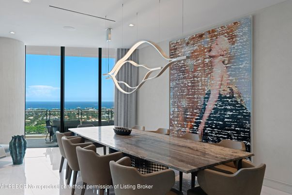 Dining room, Interior, Pendant Lights, Recessed Lighting, Water