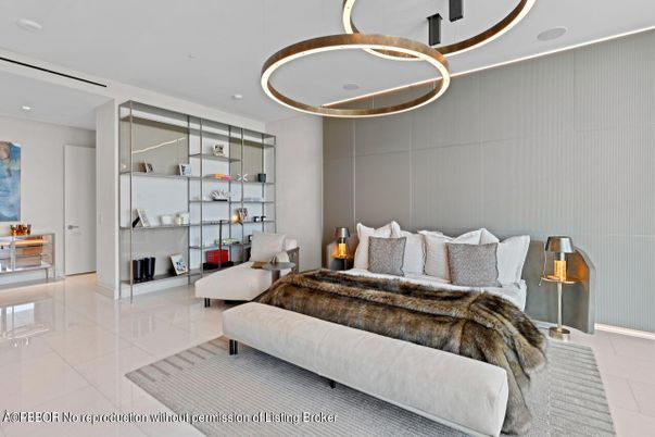 Bedroom, Interior, Pendant Lights, Recessed Lighting
