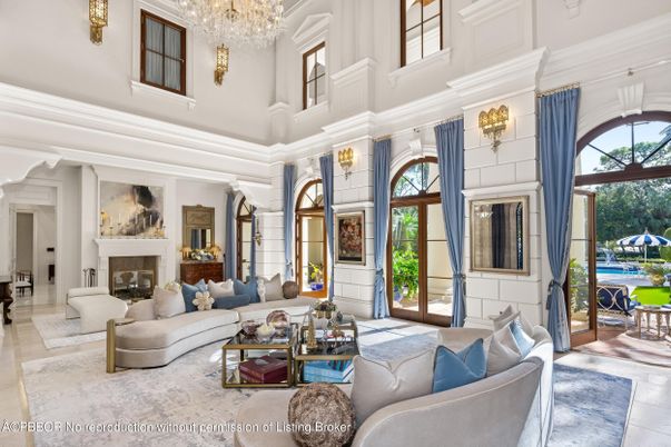 Chandelier, Fireplace, Interior, Living room