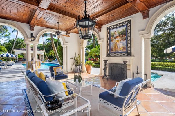Exterior, Fireplace, Pool, Wooden Ceilings