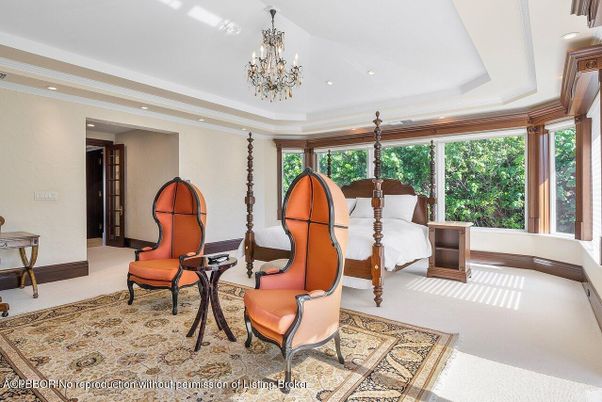 Bedroom, Chandelier, Interior, Recessed Lighting