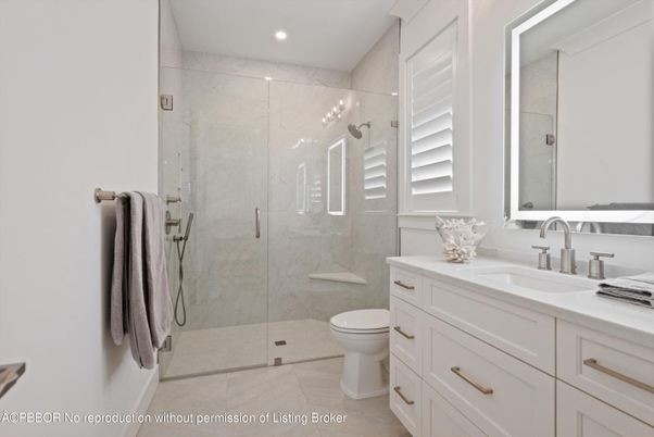 Bathroom, Glass Shower, Interior, Marble Walls, Recessed Lighting