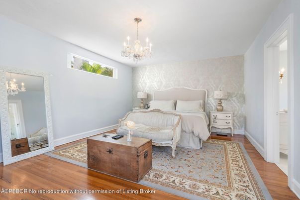 Bedroom, Chandelier, Interior, Wood Texture Flooring