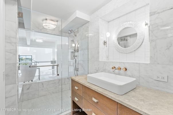 Bathroom, Glass Shower, Interior, Marble Walls