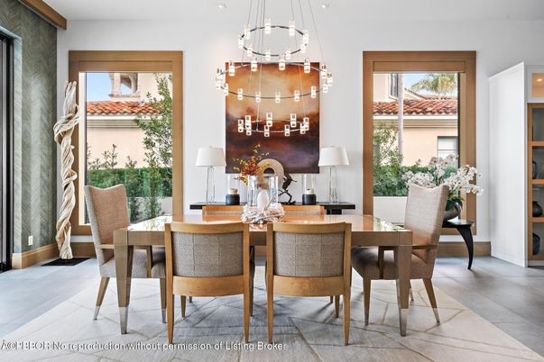 Dining room, Interior, Pendant Lights, Recessed Lighting