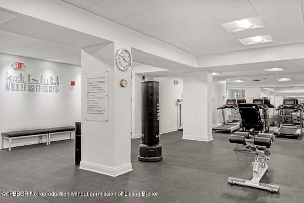 Fitness Equipment, Gym, Interior, Recessed Lighting