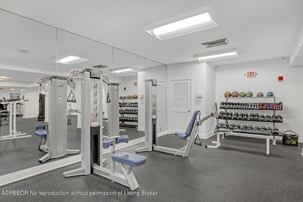 Fitness Equipment, Gym, Interior, Recessed Lighting