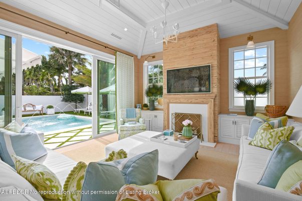 Fireplace, Interior, Living room, Pendant Lights, Recessed Lighting, Wood Texture Flooring, Wooden Walls