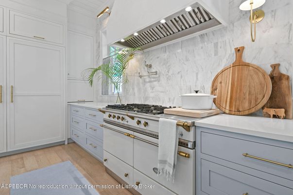 Interior, Kitchen, Marble Walls, Wood Texture Flooring