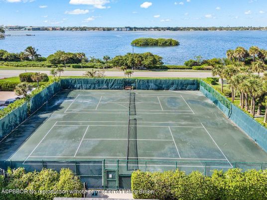 Exterior, Tennis Courts, Water