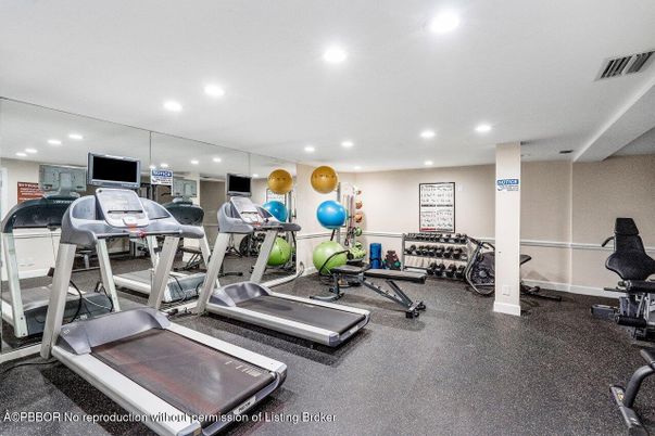 Fitness Equipment, Gym, Interior, Recessed Lighting