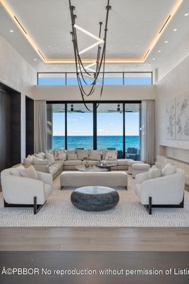 Interior, Living room, Pendant Lights, Recessed Lighting, Water, Wood Texture Flooring