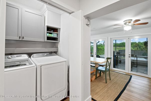 Dining room, Interior, Washer, Wood Texture Flooring