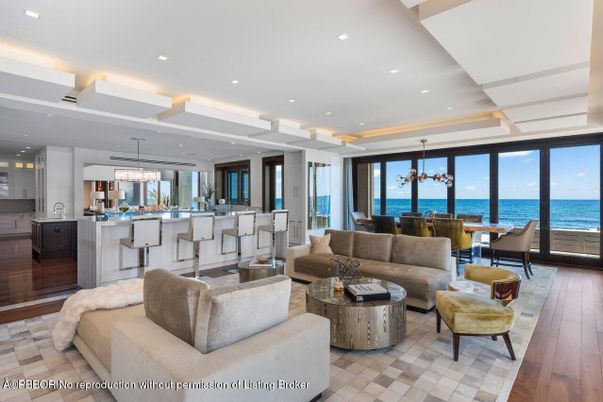 Dining room, Interior, Kitchen, Living room, Pendant Lights, Recessed Lighting, Water, Wood Texture Flooring