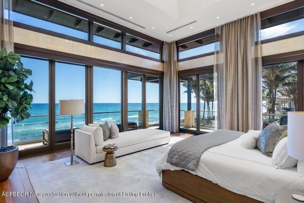 Bedroom, Interior, Recessed Lighting, Water, Wood Texture Flooring