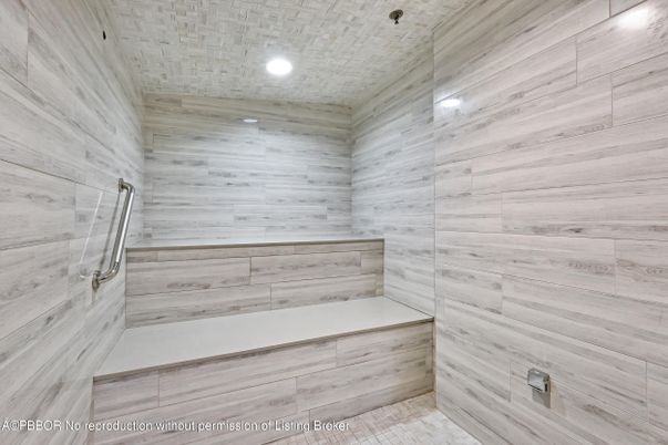 Bathroom, Empty room, Interior, Recessed Lighting, Wooden Walls