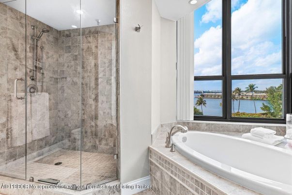 Bathroom, Glass Shower, Interior, Recessed Lighting, Water