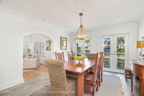 Dining room, Interior, Living room, Pendant Lights, Wood Texture Flooring