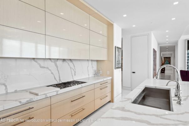 Interior, Kitchen, Marble, Marble Walls, Recessed Lighting
